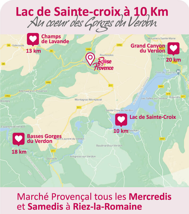 Piscine chauffée camping rose de Provence