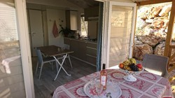 Mobile home Bay with air conditioning-2 bedrooms-kitchen-bathroom-wc- terrace