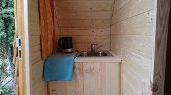 The Magic Cabin: One  bedroom-bathroom/wc-terrace